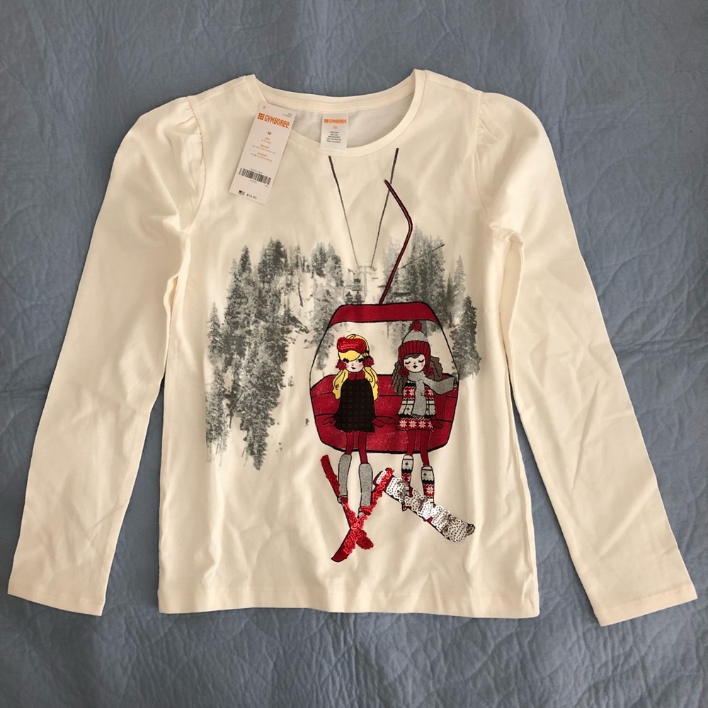 New Gymboree Long-sleeve tee, size 10